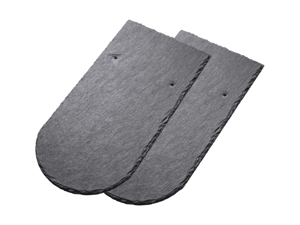 Кровельный Сланец RKS SLATE Charcoal, бобровый хвост 400х200 мм