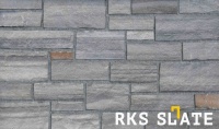 Натуральный камень для фасада RKS SLATE Grey Quartz Strips