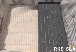 Бордюр (поребрик) из камня, Belgian Black, колотый, 50х1000 мм