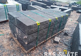 Бордюр (поребрик) из камня, Belgian Black, колотый, 50х1000 мм