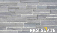Натуральный камень для фасада RKS SLATE Grey Quartz Strips