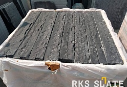 Бордюр (поребрик) из камня, Belgian Black, колотый, 50х1000 мм